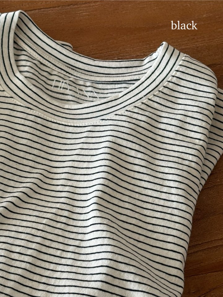 Hiyann - Korean Women Fashion - #womensfashion - Cult Fine Stripe Tee - 12