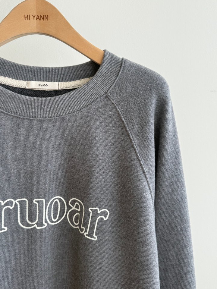 Hiyann - Korean Women Fashion - #womensfashion - Raglan Sweatshirt - 9