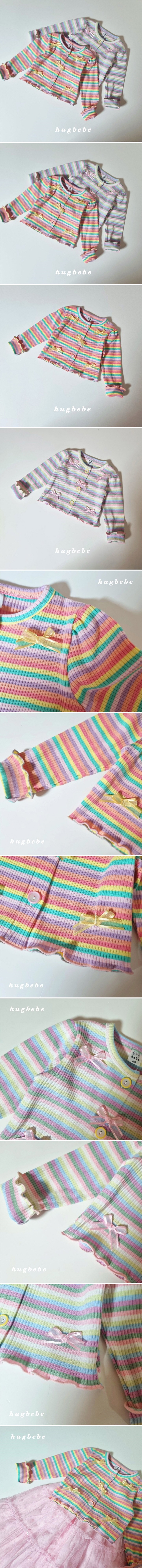 Hug Bebe - Korean Children Fashion - #designkidswear - Candy Ribbon Puff Cardigan
