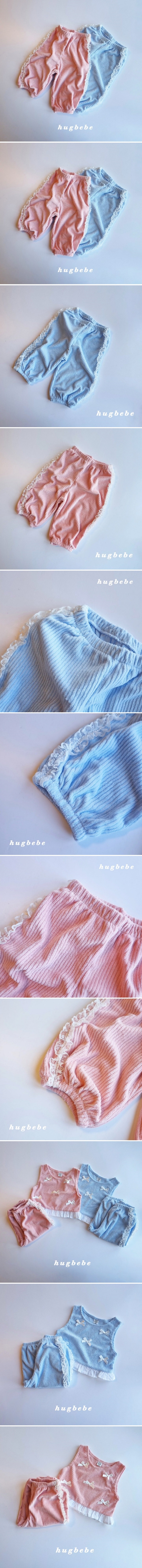 Hug Bebe - Korean Children Fashion - #discoveringself - Lace Terry Pants