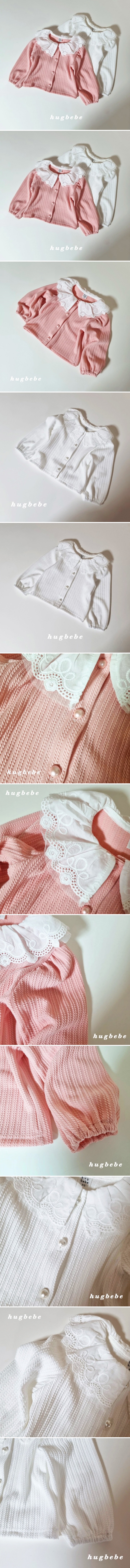 Hug Bebe - Korean Children Fashion - #discoveringself - Fluttering Afternoon Big Collar Cardigan
