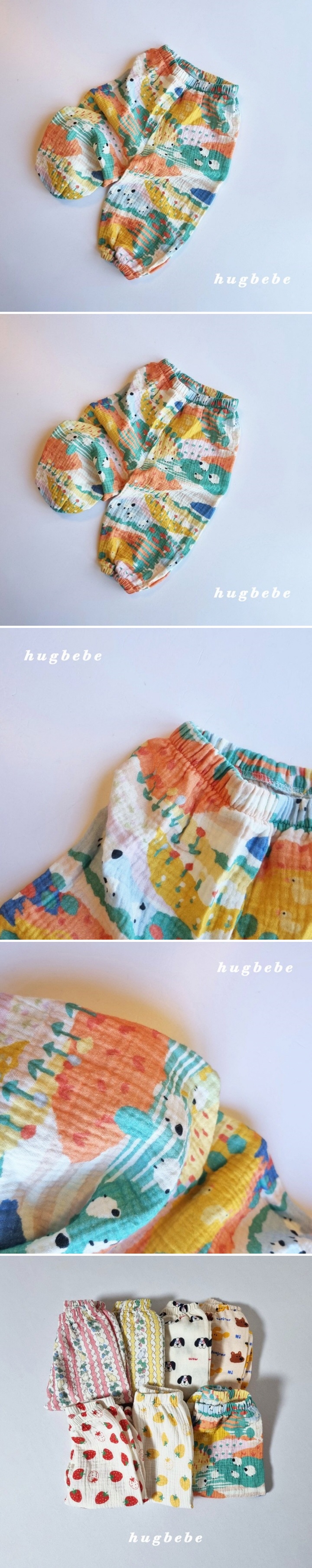 Hug Bebe - Korean Children Fashion - #kidsshorts - Animal Farm Pants