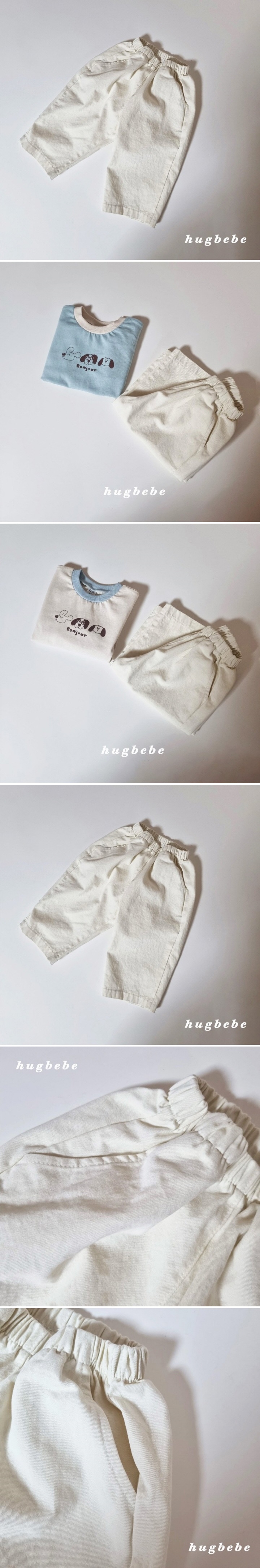 Hug Bebe - Korean Children Fashion - #magicofchildhood - Washed Natural Cotton Pants