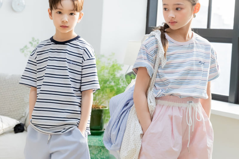 I Love Jesus - Korean Children Fashion - #Kfashion4kids - Young Multi-Stripe Tee - 9