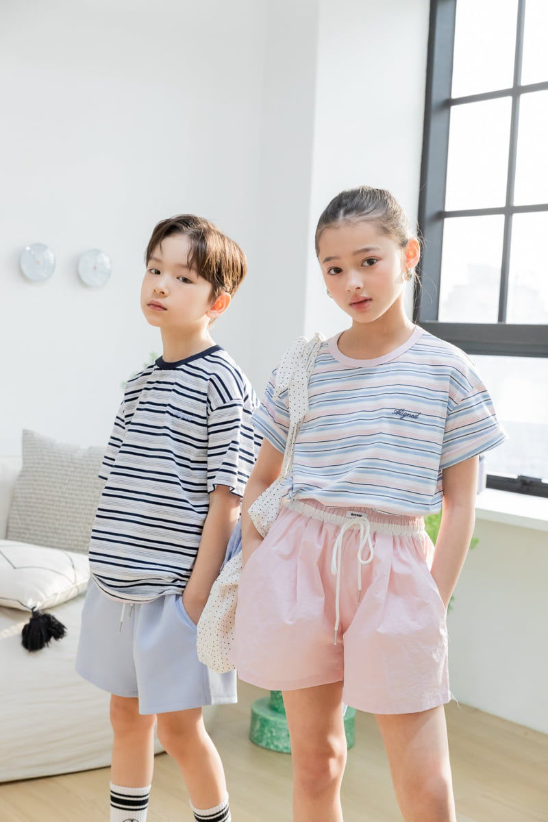 I Love Jesus - Korean Children Fashion - #designkidswear - Young Multi-Stripe Tee - 4
