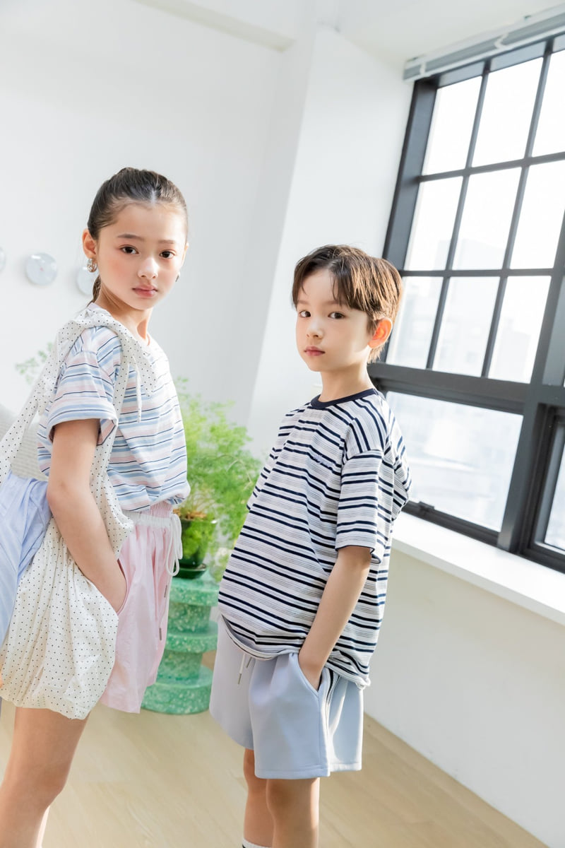 I Love Jesus - Korean Children Fashion - #fashionkids - Young Multi-Stripe Tee - 5