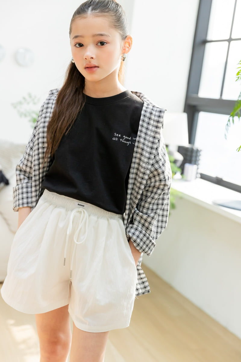 I Love Jesus - Korean Children Fashion - #kidsshorts - CM Check Shirt - 5