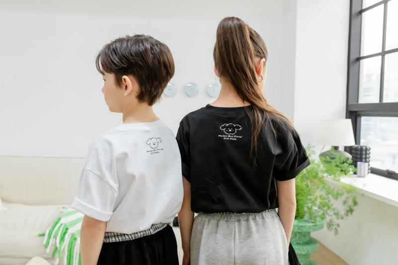 I Love Jesus - Korean Children Fashion - #kidsshorts - Cutie Puppy Short Sleeve Tee - 3