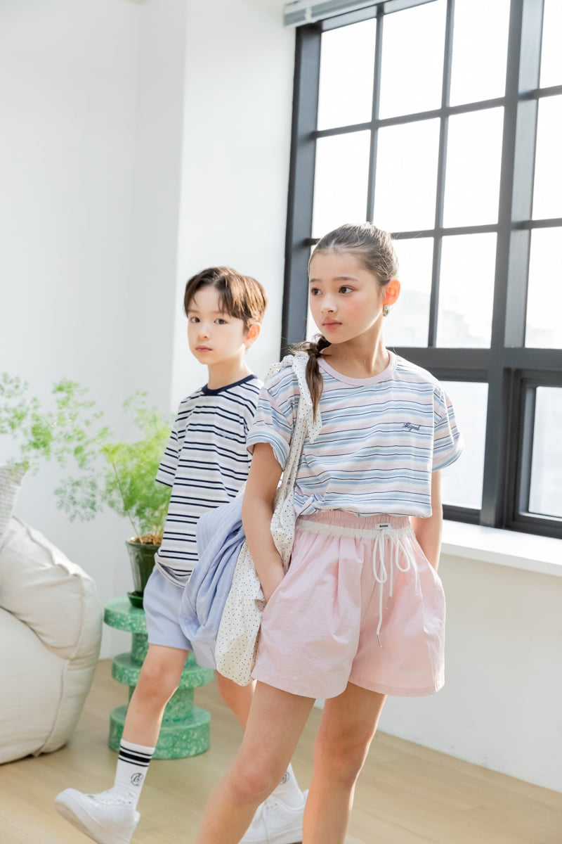 I Love Jesus - Korean Children Fashion - #kidzfashiontrend - Young Multi-Stripe Tee - 8