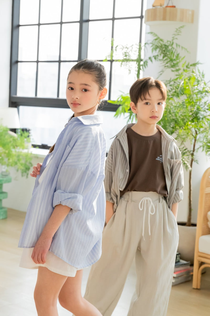 I Love Jesus - Korean Children Fashion - #minifashionista - Netty Stripe Shirt - 6