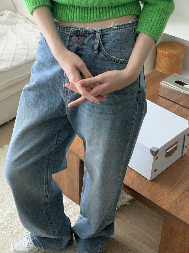 I'm here - Korean Women Fashion - #momslook - No-OB Wide Denim Pants - 7