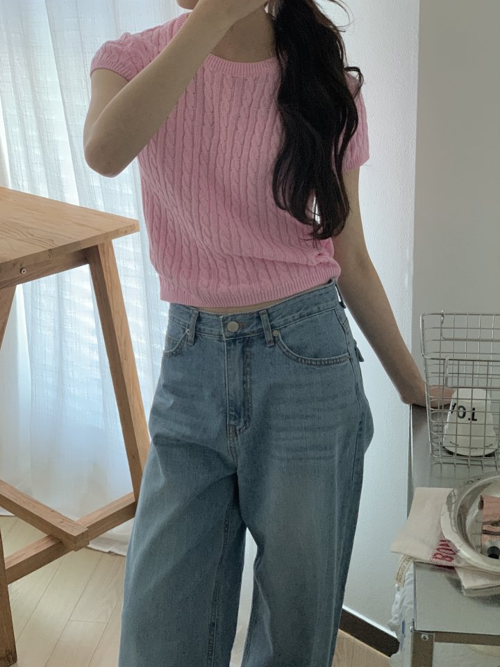 I'm here - Korean Women Fashion - #restrostyle - Hooded Pocket Wide Denim Pants - 3