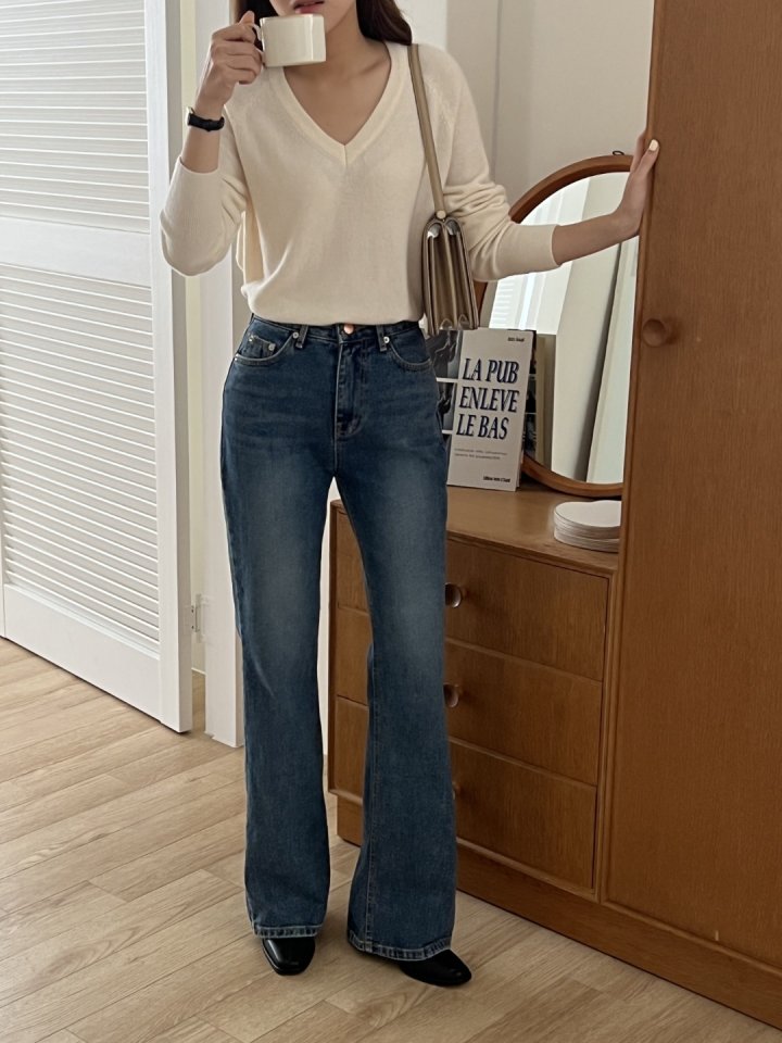 I'm here - Korean Women Fashion - #thelittlethings - Sand Brushed Bootcut Pants - 10