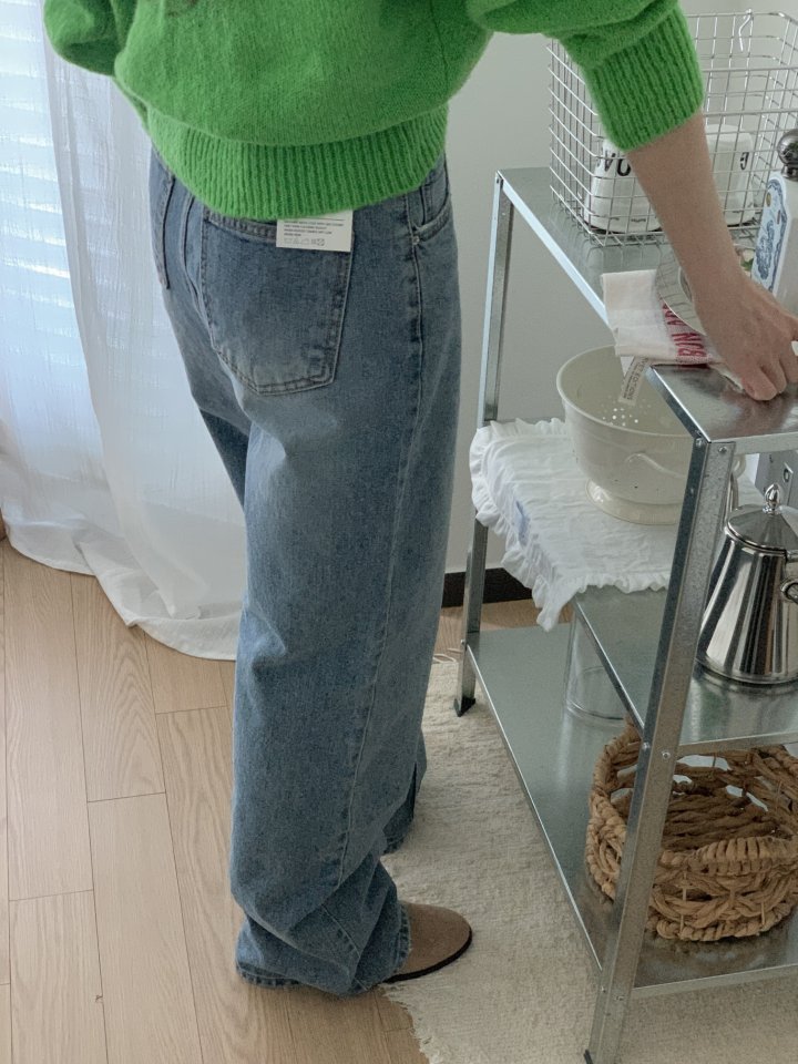 I'm here - Korean Women Fashion - #womensfashion - No-OB Wide Denim Pants - 12