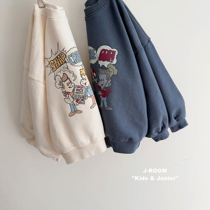 J-Room - Korean Children Fashion - #kidzfashiontrend - Snap Print Sweatshirt - 4