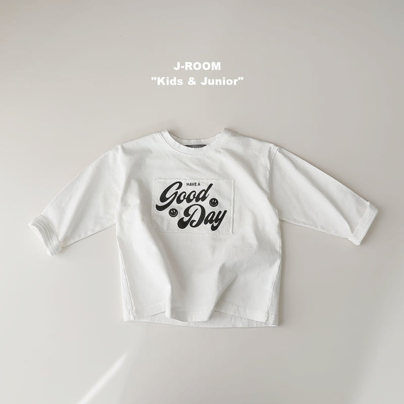 J-Room - Korean Children Fashion - #Kfashion4kids - Good Day Patch Graphic Tee - 12