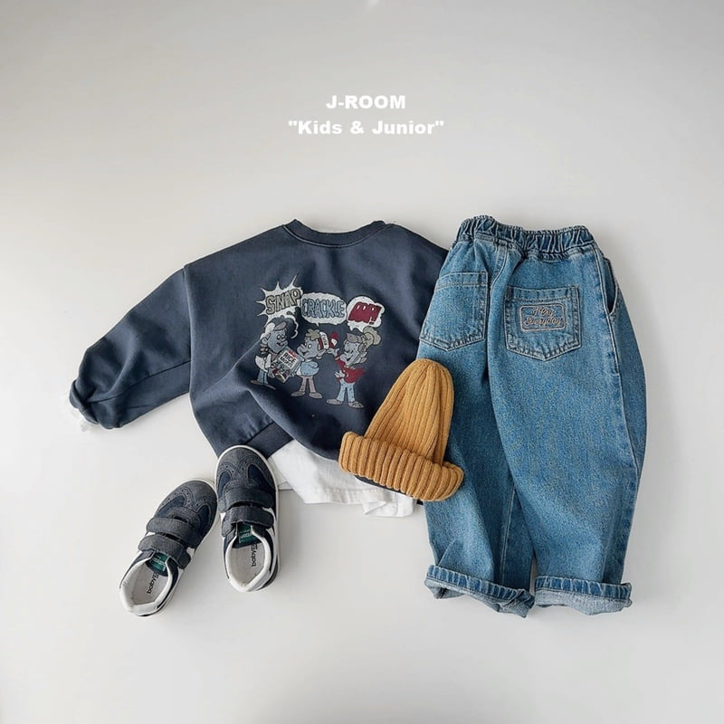 J-Room - Korean Children Fashion - #childofig - Snap Print Sweatshirt - 12