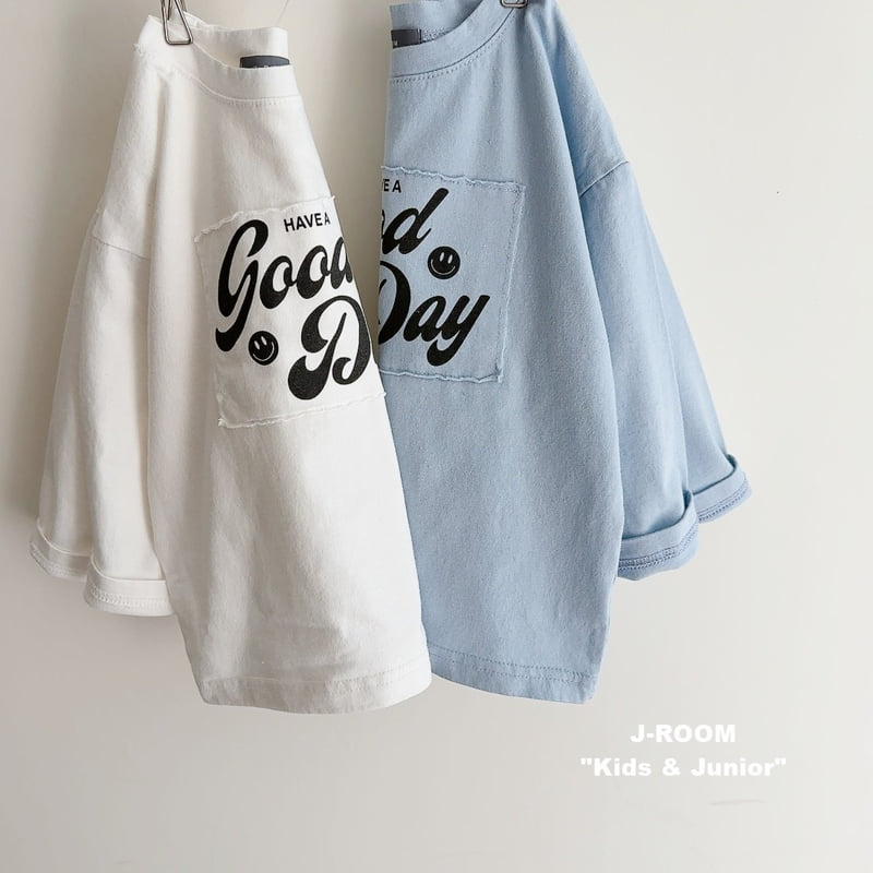 J-Room - Korean Children Fashion - #stylishchildhood - Good Day Patch Graphic Tee - 4