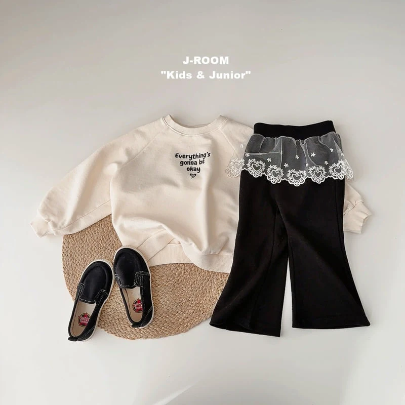 J-Room - Korean Children Fashion - #childofig - Lace Layered Bootcut Pants - 11