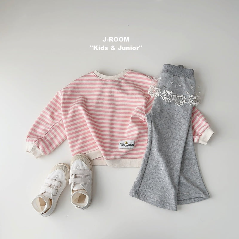 J-Room - Korean Children Fashion - #childofig - Lace Layered Bootcut Pants - 12