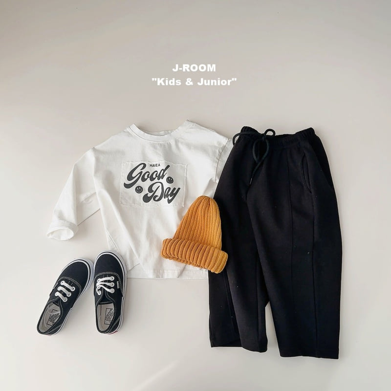 J-Room - Korean Children Fashion - #fashionkids - Good Day Patch Graphic Tee - 8