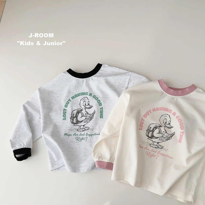 J-Room - Korean Children Fashion - #fashionkids - Duck Color-Block Tee - 6