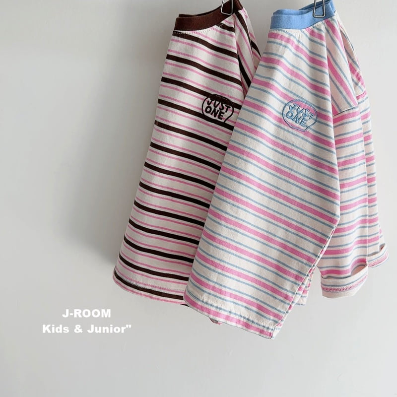J-Room - Korean Children Fashion - #fashionkids - Pinky Stripe Tee - 3