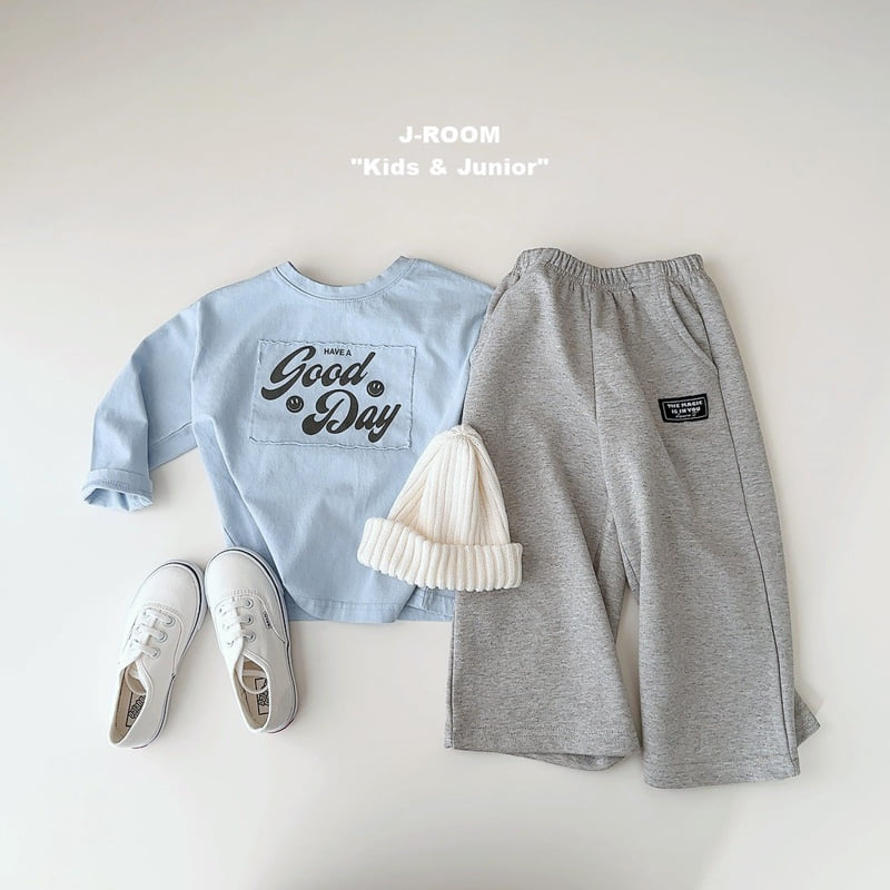 J-Room - Korean Children Fashion - #kidsshorts - Good Day Patch Graphic Tee - 9