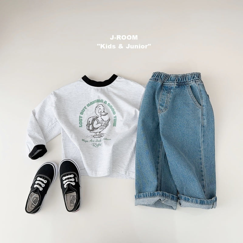 J-Room - Korean Children Fashion - #kidsshorts - Duck Color-Block Tee - 7