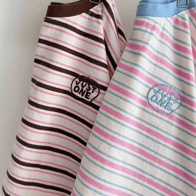 J-Room - Korean Children Fashion - #fashionkids - Pinky Stripe Tee - 4