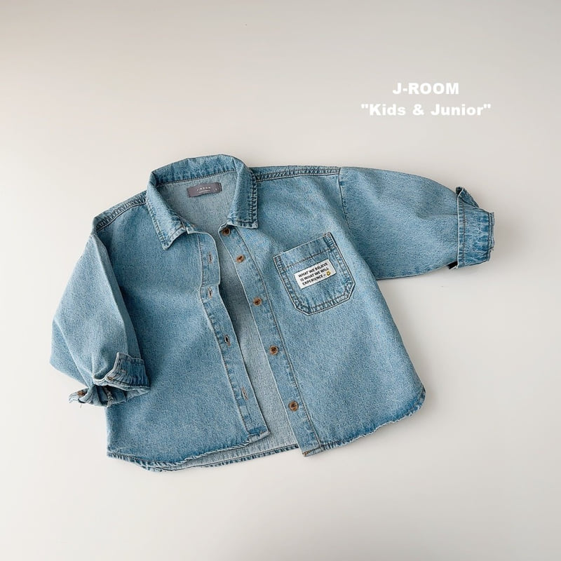 J-Room - Korean Children Fashion - #kidsstore - Smile Denim Shirt - 3