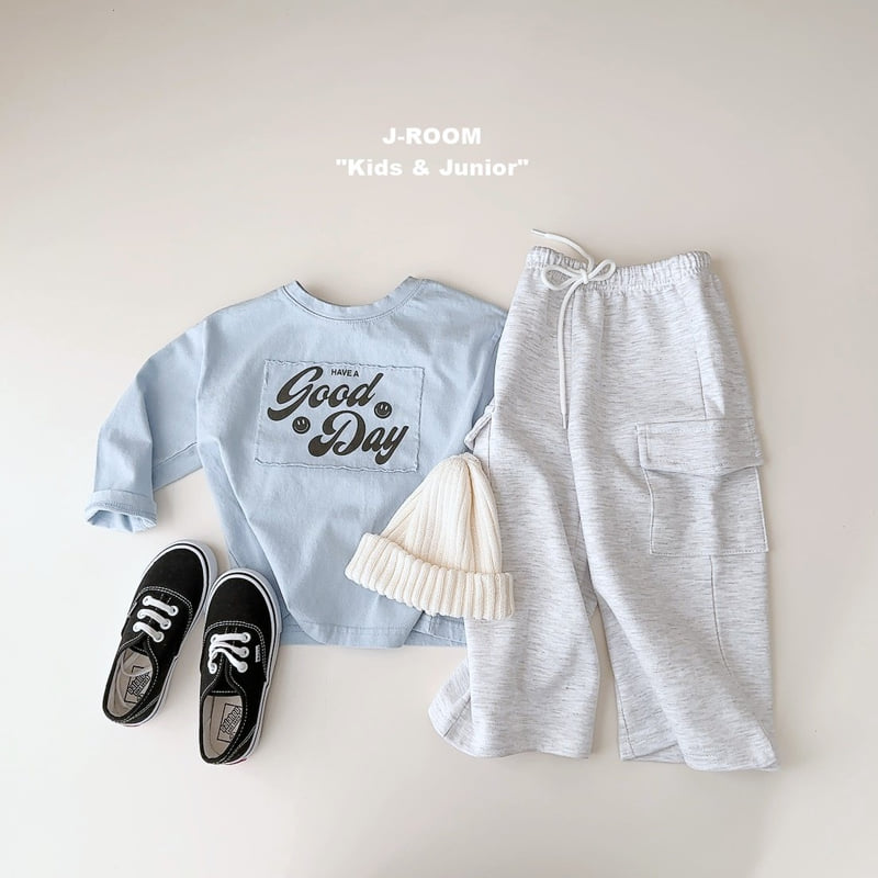 J-Room - Korean Children Fashion - #kidzfashiontrend - Good Day Patch Graphic Tee - 11