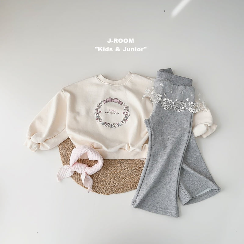 J-Room - Korean Children Fashion - #magicofchildhood - Ribbon Love Sweatshirt - 9