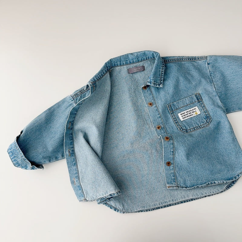 J-Room - Korean Children Fashion - #magicofchildhood - Smile Denim Shirt - 7