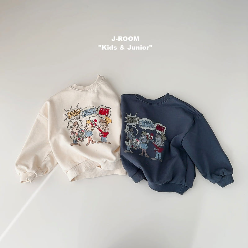 J-Room - Korean Children Fashion - #magicofchildhood - Snap Print Sweatshirt - 6
