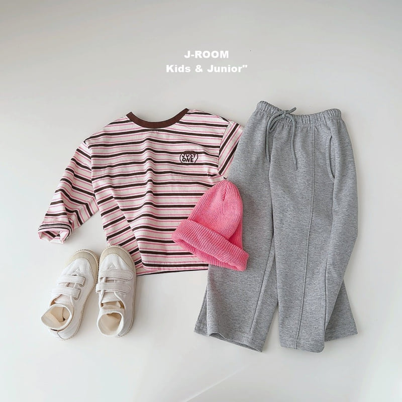 J-Room - Korean Children Fashion - #magicofchildhood - Pinky Stripe Tee - 9