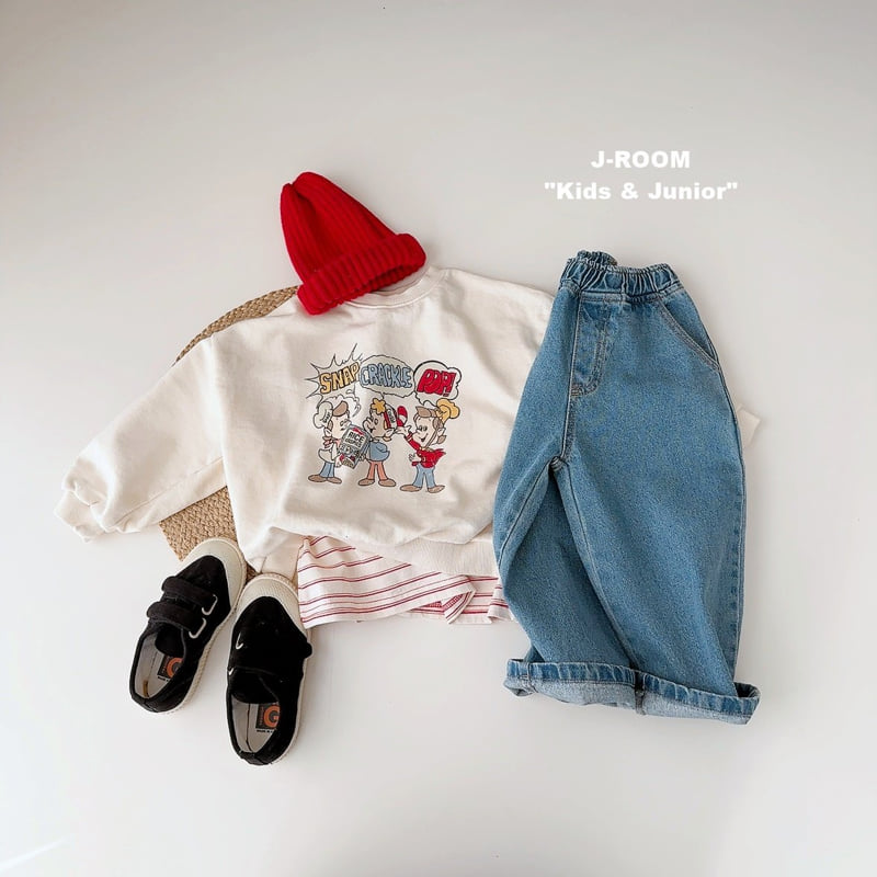 J-Room - Korean Children Fashion - #minifashionista - Snap Print Sweatshirt - 7