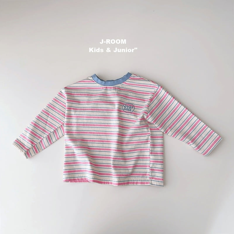 J-Room - Korean Children Fashion - #minifashionista - Pinky Stripe Tee - 10