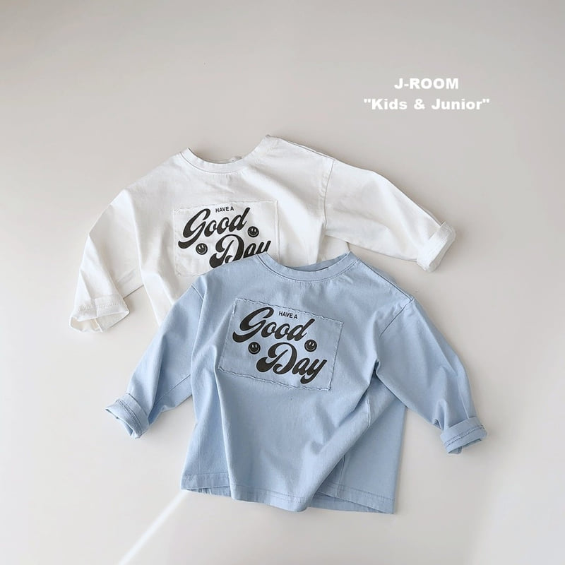 J-Room - Korean Children Fashion - #stylishchildhood - Good Day Patch Graphic Tee - 3