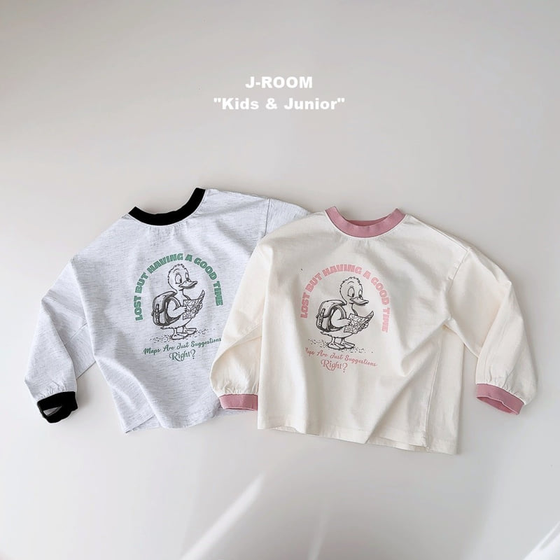 J-Room - Korean Children Fashion - #stylishchildhood - Duck Color-Block Tee