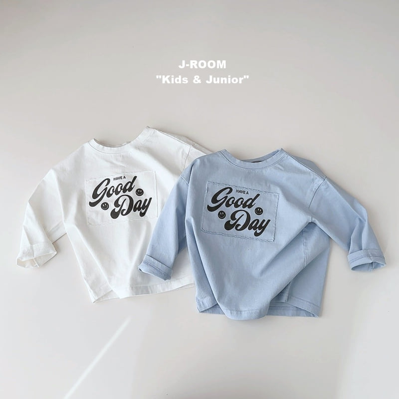 J-Room - Korean Children Fashion - #todddlerfashion - Good Day Patch Graphic Tee