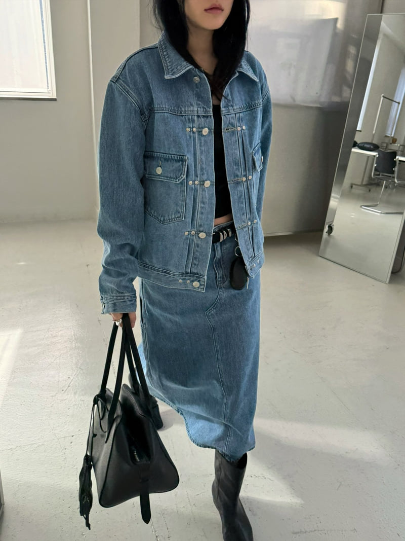 Jade Market - Korean Women Fashion - #momslook - Carpenter Skirt - 2