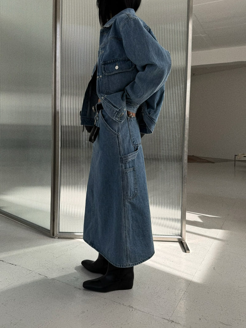 Jade Market - Korean Women Fashion - #momslook - Carpenter Skirt - 6
