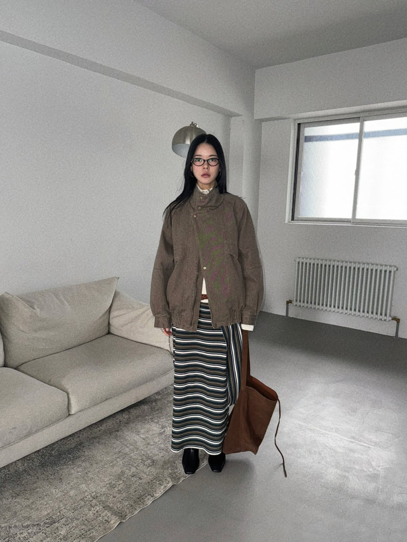 Jade Market - Korean Women Fashion - #momslook - Urban Cotton Jacket - 2