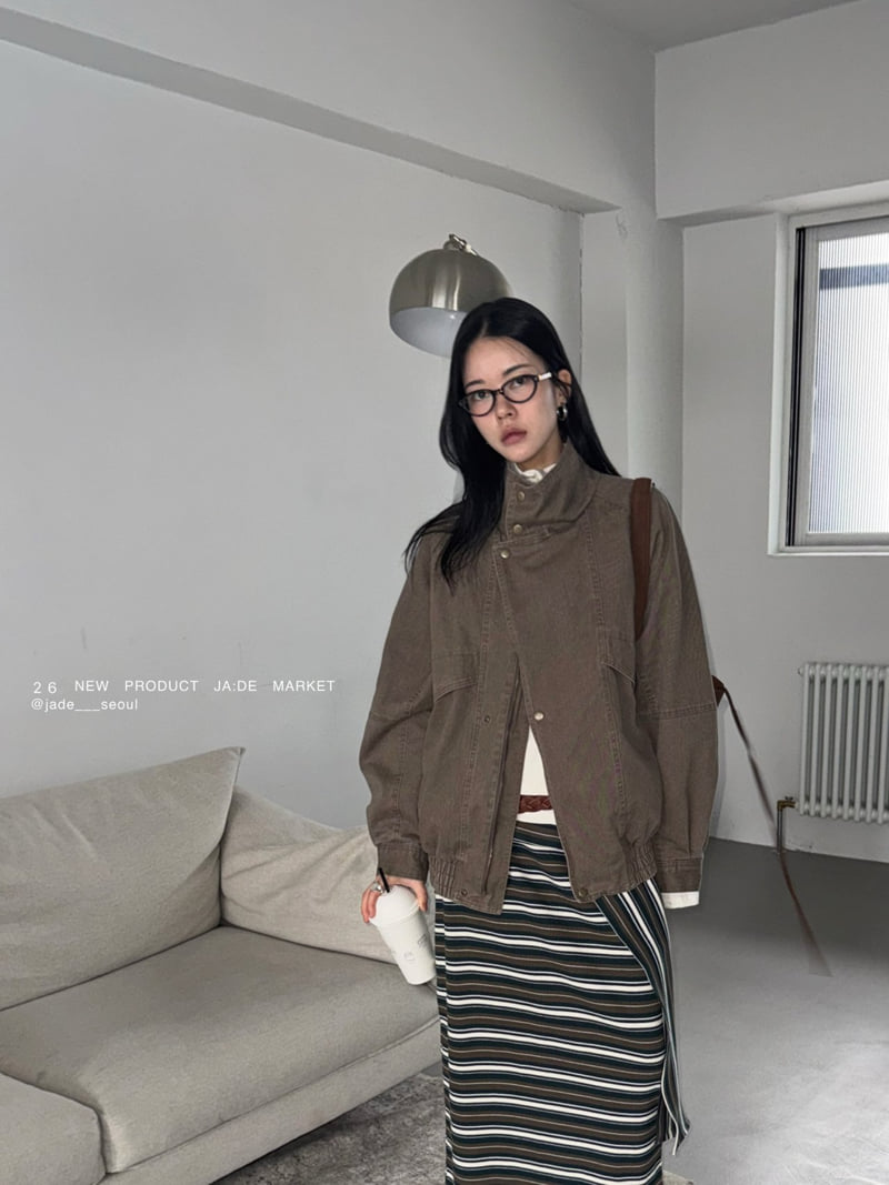 Jade Market - Korean Women Fashion - #momslook - Urban Cotton Jacket - 8