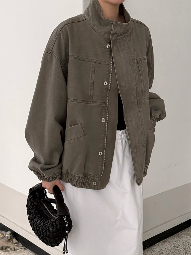 Jade Market - Korean Women Fashion - #momslook - Hidden Zip Work Jacket - 11