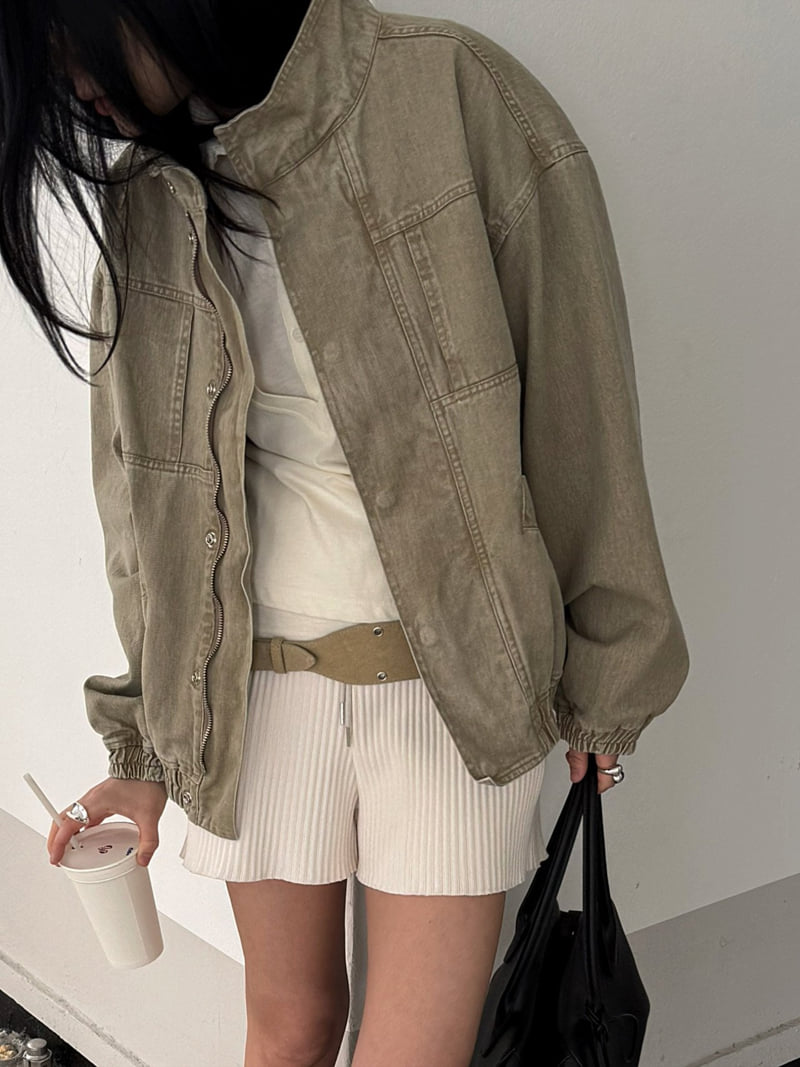 Jade Market - Korean Women Fashion - #momslook - Hidden Zip Work Jacket - 5