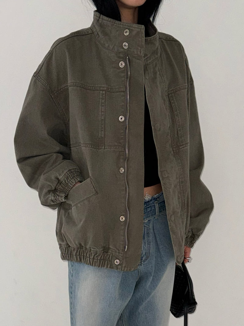 Jade Market - Korean Women Fashion - #momslook - Hidden Zip Work Jacket - 9