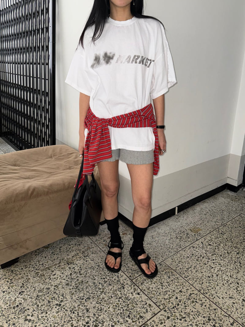 Jade Market - Korean Women Fashion - #momslook - Dation Vintage Tee - 10