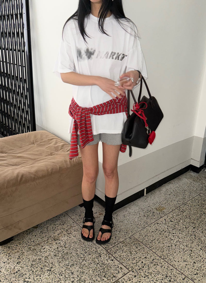 Jade Market - Korean Women Fashion - #momslook - Dation Vintage Tee - 8